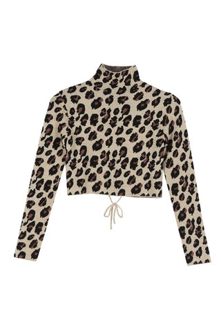 Mock Neck Lace Up Back Top *Online Only* - Premium clothing at Lonnys NY - Just $38! Shop Womens clothing now