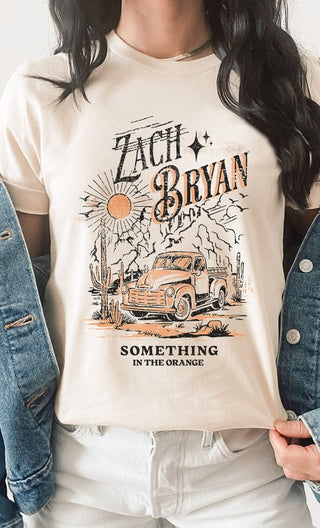 Zach Bryan Something Orange Band Tee *Online Only* - Premium Shirts & Tops at Lonnys NY - Just $55! Shop Womens clothing now