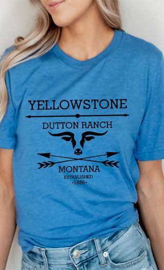 Yellowstone Dutton Ranch Montana Tee *Online Only* - Premium clothing at Lonnys NY - Just $44! Shop Womens clothing now