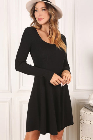 Knitted fit and flare dress *Online Only* - Premium  at Lonnys NY - Just $32.45! Shop Womens clothing now