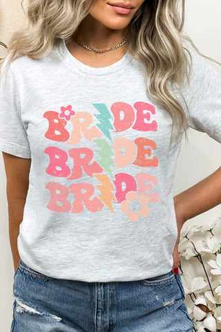 Bride Floral Lightning Bolts Repeat Graphic Tee *Online Only* - Premium  at Lonnys NY - Just $35! Shop Womens clothing now