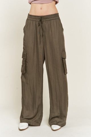 SATIN CARGO PANTS  *Online Only* - Premium  from Jade By Jane - Just $75! Shop now