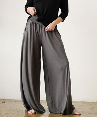 SMOCK ELASTIC WAIST MAXI PALAZZO  *Online Only* - Premium  at Lonnys NY - Just $91! Shop Womens clothing now