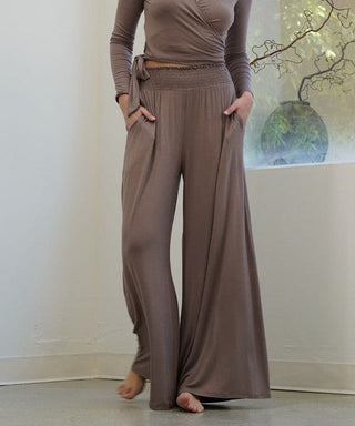 SMOCK ELASTIC WAIST MAXI PALAZZO  *Online Only* - Premium  at Lonnys NY - Just $91! Shop Womens clothing now
