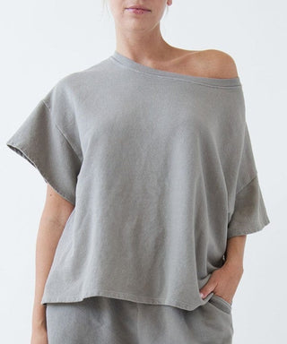 GARMENT DYE OVERSIZE CROP  *Online Only* - Premium  at Lonnys NY - Just $95.88! Shop Womens clothing now