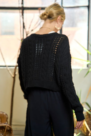 Cable Knit Cardigan *Online Only* - Premium clothing at Lonnys NY - Just $68! Shop Womens clothing now