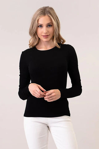 American Poet Long Sleeve Ribbed Top - Premium clothing at Lonnys NY - Just $52! Shop Womens clothing now