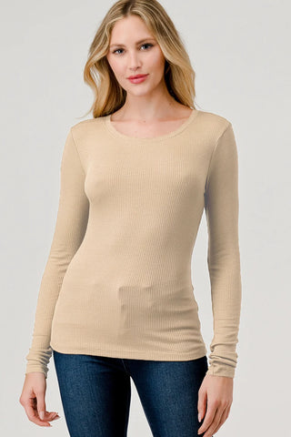 American Poet Long Sleeve Ribbed Top - Premium clothing at Lonnys NY - Just $52! Shop Womens clothing now