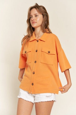 SMILE FACE BACK SHIRTS TOP  *Online Only* - Premium  at Lonnys NY - Just $75! Shop Womens clothing now