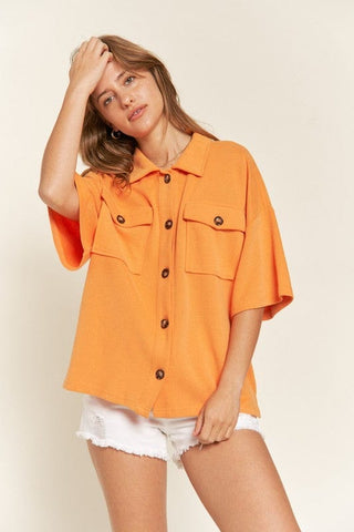 SMILE FACE BACK SHIRTS TOP  *Online Only* - Premium  at Lonnys NY - Just $75! Shop Womens clothing now