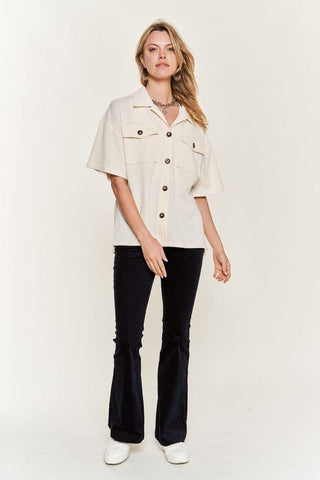 SMILE FACE BACK SHIRTS TOP  *Online Only* - Premium  at Lonnys NY - Just $75! Shop Womens clothing now