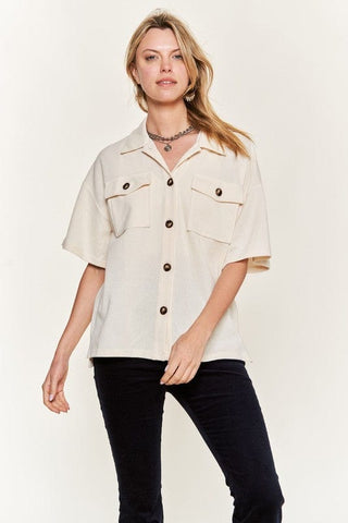 SMILE FACE BACK SHIRTS TOP  *Online Only* - Premium  at Lonnys NY - Just $75! Shop Womens clothing now