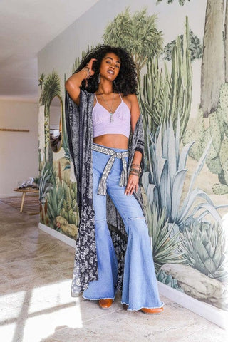 Paisley Tapestry Free Flow Kimono *Online Only* - Premium kimonos at Lonnys NY - Just $75! Shop Womens clothing now