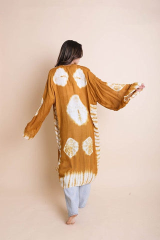 Tie-Dye Longline Kimono with Full Sleeves *Online Only* - Premium kimonos at Lonnys NY - Just $50! Shop Womens clothing now