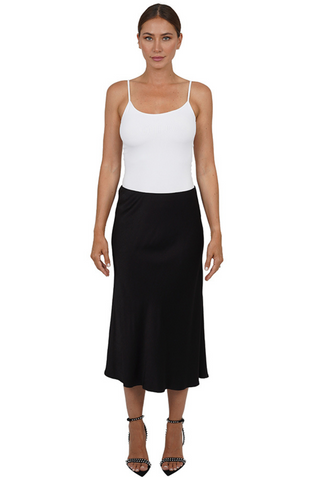 Love Token Satin Midi Skirt - Premium Skirts at Lonnys NY - Just $135! Shop Womens clothing now