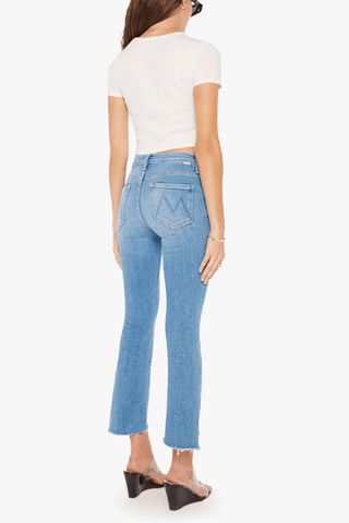 Mother The Insider Crop Step Fray - Premium Jeans at Lonnys NY - Just $238! Shop Womens clothing now