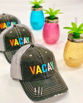VACAY Embroidered Hat *Online Only* - Premium  at Lonnys NY - Just $42.90! Shop Womens clothing now