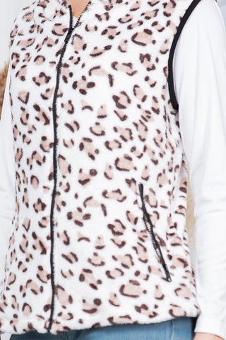 Hoodie Vest with Pockets *Online Only* - Premium  at Lonnys NY - Just $60! Shop Womens clothing now