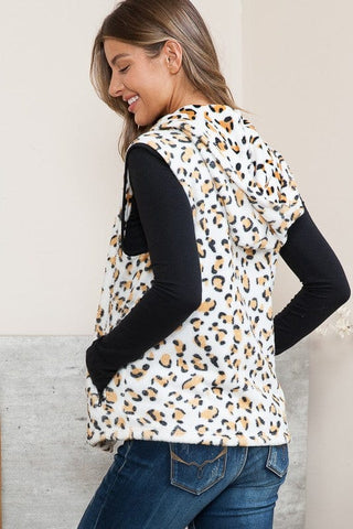 Hoodie Vest with Pockets *Online Only* - Premium  at Lonnys NY - Just $60! Shop Womens clothing now