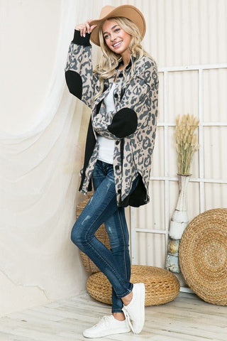 Oversized Elbow Patch Shacket *Online Only* - Premium  at Lonnys NY - Just $52.50! Shop Womens clothing now