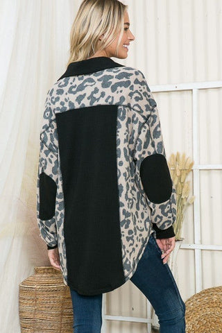 Oversized Elbow Patch Shacket *Online Only* - Premium  at Lonnys NY - Just $52.50! Shop Womens clothing now