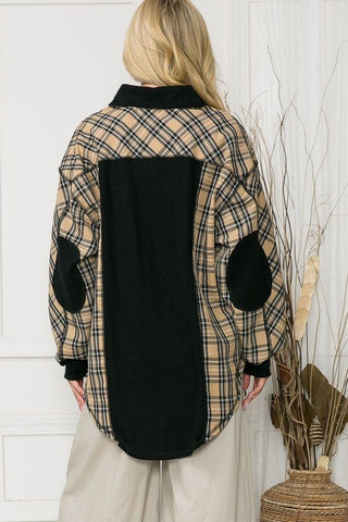 Oversized Elbow Patch Shacket *Online Only* - Premium  at Lonnys NY - Just $52.50! Shop Womens clothing now