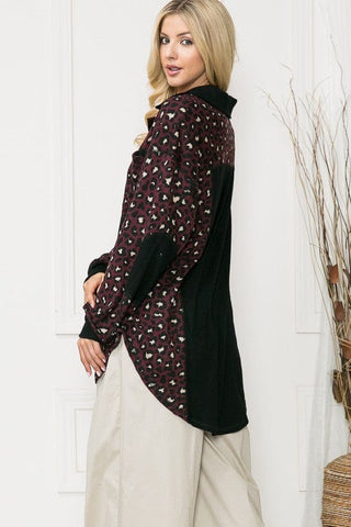 Oversized Elbow Patch Shacket *Online Only* - Premium  at Lonnys NY - Just $52.50! Shop Womens clothing now