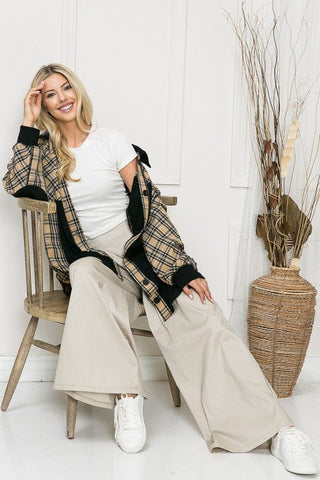 Oversized Elbow Patch Shacket *Online Only* - Premium  at Lonnys NY - Just $52.50! Shop Womens clothing now