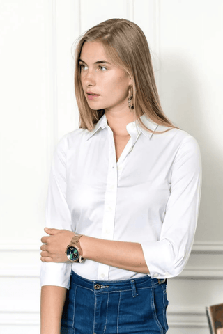 The Shirt 3/4 Sleeve Icon Shirt - Premium Shirts & Tops at Lonnys NY - Just $98! Shop Womens clothing now