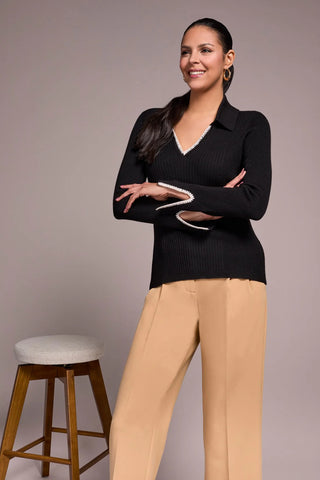 Tribal Long Sleeve Polo Sweater