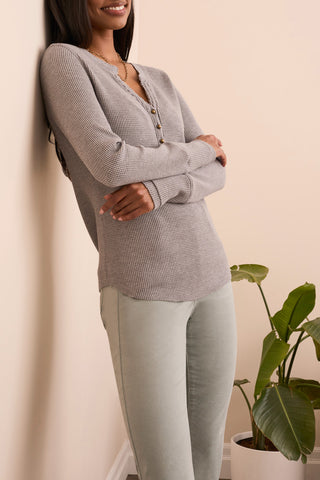 Tribal Long Sleeve Henley