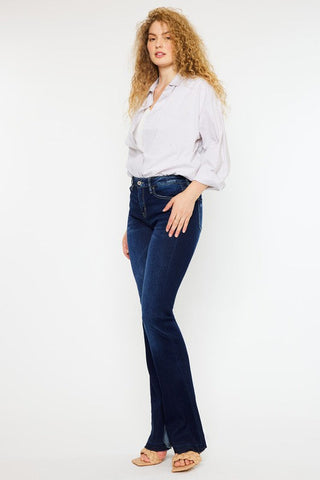 Mid Rise Hem Detail Flare  *Online Only* - Premium  at Lonnys NY - Just $90! Shop Womens clothing now 