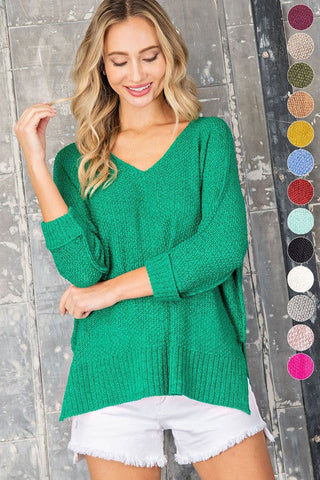 Crew Neck Knit Sweater *Online Only* - Premium  at Lonnys NY - Just $49! Shop Womens clothing now 