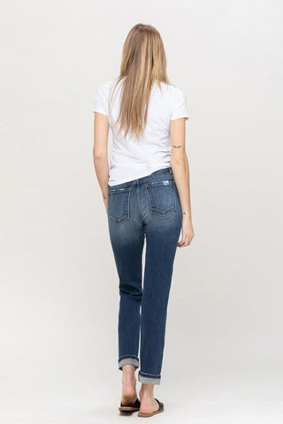 Cuffed Stretch Boyfriend *Online Only* - Premium  at Lonnys NY - Just $90! Shop Womens clothing now 