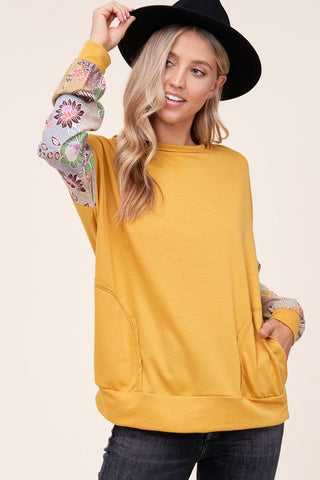 Long Sleeve Floral Top *Online Only* - Premium clothing at Lonnys NY - Just $52! Shop Womens clothing now 