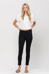 Flying Monkey Mid Rise Ankle Skinny *Online Only* - Premium  from Flying Monkey - Just $78.36! Shop now at Lonnys NY