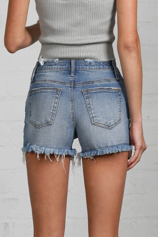 MID-RISE PREMIUM DISTRESSED SHORTS - Premium  at Lonnys NY - Just $70! Shop Womens clothing now 