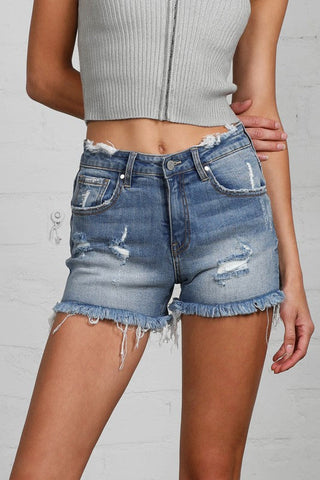 MID-RISE PREMIUM DISTRESSED SHORTS - Premium  at Lonnys NY - Just $70! Shop Womens clothing now 