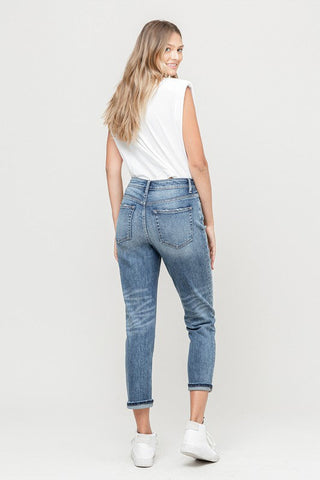 Cuffed Stretch Boyfriend *Online Only* - Premium  at Lonnys NY - Just $80! Shop Womens clothing now 