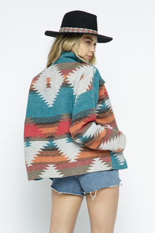 Lightweight Aztec Pattern Jacket *Online Only* - Premium clothing at Lonnys NY - Just $75! Shop Womens clothing now 