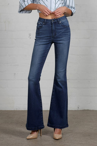 High Rise Wider Flare Jeans *Online Only* - Premium clothing at Lonnys NY - Just $88! Shop Womens clothing now 