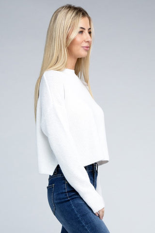 Mock Neck Sweater *Online Only* - Premium clothing at Lonnys NY - Just $35! Shop Womens clothing now 