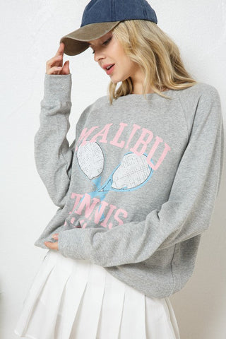 French Terry Graphic Sweatshirt *Online Only* - Premium  at Lonnys NY - Just $65! Shop Womens clothing now 