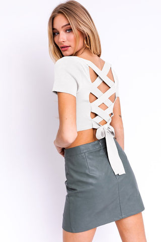 Criss Cross Back Tie Top *Online Only* - Premium clothing at Lonnys NY - Just $43! Shop Womens clothing now 