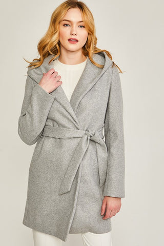 Fleece Belted Hoodie Coat *Online Only* - Premium clothing at Lonnys NY - Just $51! Shop Womens clothing now 