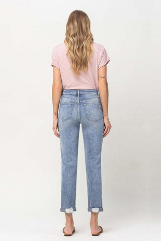 Distressed Stretch Boyfriend *Online Only* - Premium  at Lonnys NY - Just $75! Shop Womens clothing now 