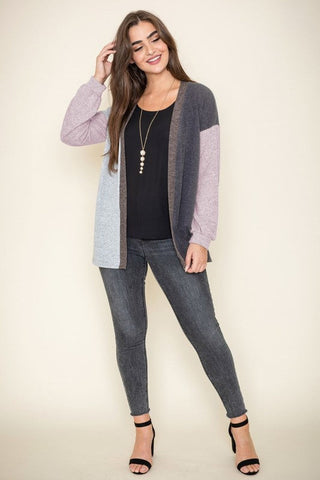 Color Block Knit Cardigan *Online Only* - Premium  at Lonnys NY - Just $75! Shop Womens clothing now 