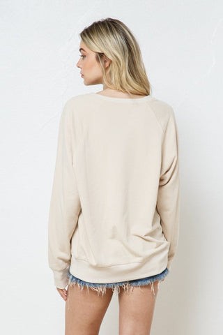 French Terry Graphic Sweatshirt *Online Only* - Premium  at Lonnys NY - Just $65! Shop Womens clothing now 