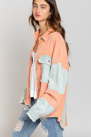 Colorblock Oversized Jacket *Online Only* - Premium  at Lonnys NY - Just $100! Shop Womens clothing now 