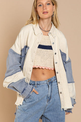 Colorblock Oversized Jacket *Online Only* - Premium  at Lonnys NY - Just $100! Shop Womens clothing now 